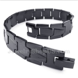 Bracciale In Titanio Nero Da Uomo