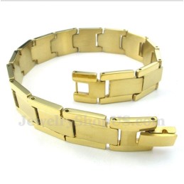 Bracciale In Titanio Oro Da Uomo