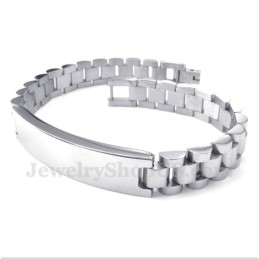 Bracciale Da Uomo In Titanio Con Cristallo
