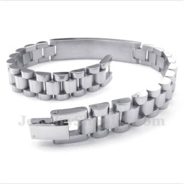 Bracciale Da Uomo In Titanio Con Cristallo