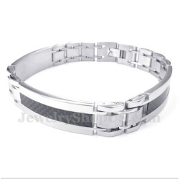 Bracciale In Fibra Di Carbonio E Titanio Da Uomo