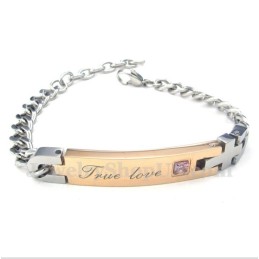 Bracciale Da Donna In Titanio Con Diamanti Per Coppie