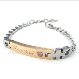 Bracciale Da Donna In Titanio Con Diamanti Per Coppie