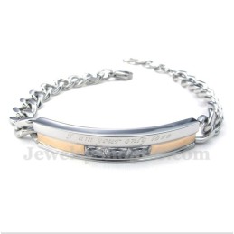 Bracciale Da Donna In Titanio E Cristallo Per Coppie