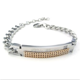 Bracciale Da Donna In Titanio Con Diamanti Per Coppie