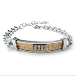 Bracciale Da Donna In Titanio, Oro E Diamanti Per Coppie