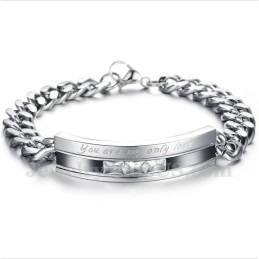 Bracciale Da Uomo In Titanio Per Coppie