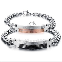 Bracciale Da Uomo In Titanio Per Coppie