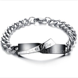 Bracciale Da Uomo In Titanio Per Coppie