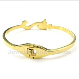 Bracciale Da Uomo In Titanio E Oro Con Volpe
