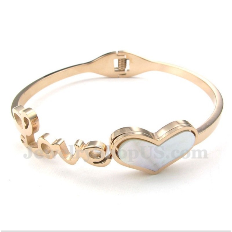 Bracciale Love In Titanio E Oro Rosa Da Uomo