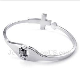 Bracciale Da Uomo Con Croce In Titanio