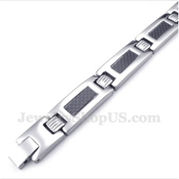 Bracciale Magnetico In Fibra Di Carbonio E Titanio Da Uomo
