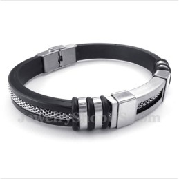 Bracciale In Gomma Di Titanio Da Uomo