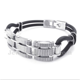 Bracciale In Gomma Di Titanio Da Uomo