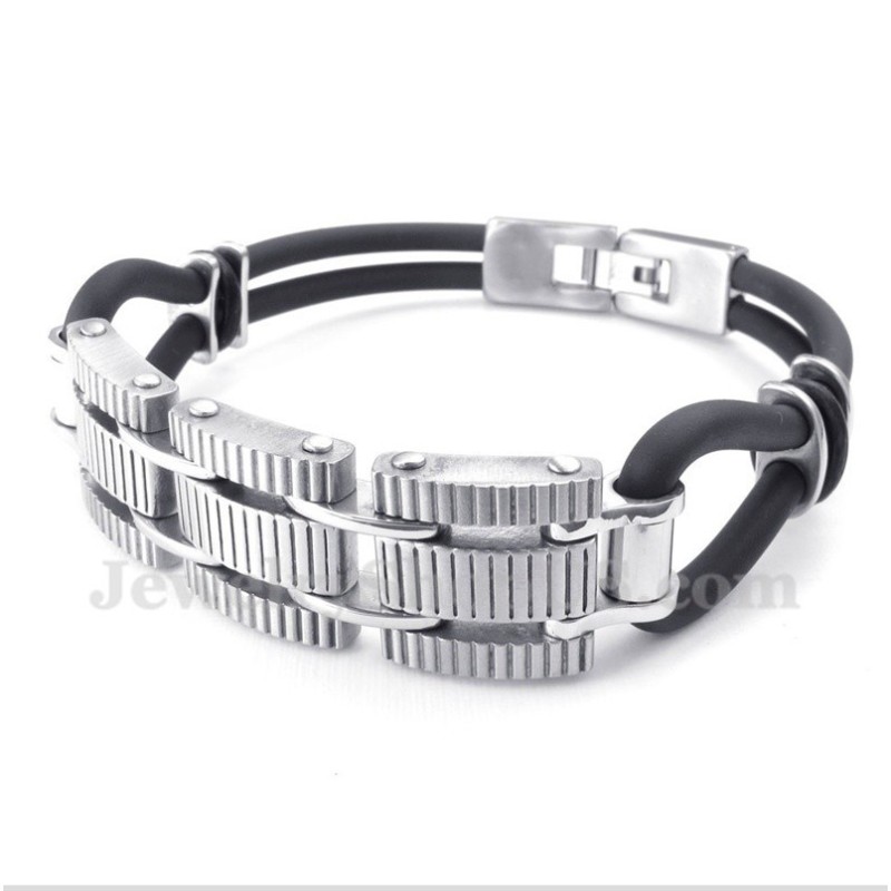 Bracciale In Gomma Di Titanio Da Uomo Bracciale In Gomma Di Titanio Da Uomo