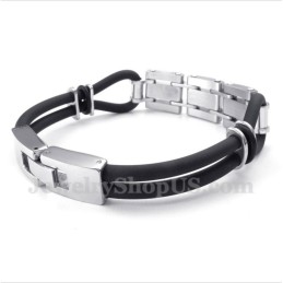 Bracciale In Gomma Di Titanio Da Uomo