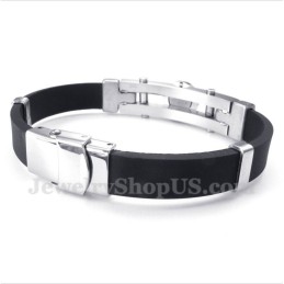 Bracciale In Gomma Di Titanio Da Uomo