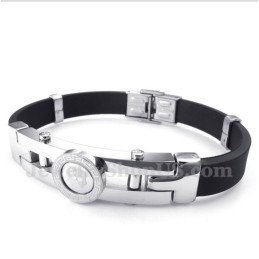Bracciale In Gomma Di Titanio Da Uomo