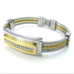 Bracciale Da Uomo In Titanio Con Motivo A Meandro Greco