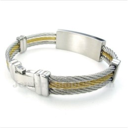 Bracciale Da Uomo In Titanio Con Motivo A Meandro Greco