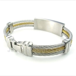 Bracciale Da Uomo In Titanio Con Croce