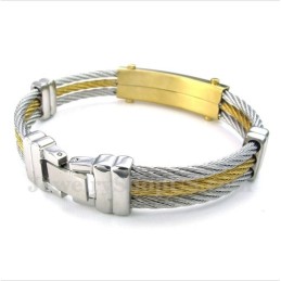 Bracciale Da Uomo In Titanio Con Diamanti