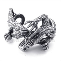 Bracciale Da Uomo In Titanio Fuso Con Drago