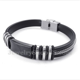 Bracciale In Gomma Di Titanio Da Uomo