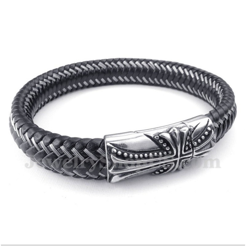 Bracciale Da Uomo Con Croce In Titanio Fuso Bracciale Da Uomo Con Croce In Titanio Fuso
