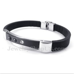 Bracciale In Gomma Di Titanio Da Uomo