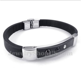 Bracciale In Gomma Di Titanio Da Uomo