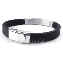 Bracciale In Gomma Con Diamanti In Titanio Da Uomo