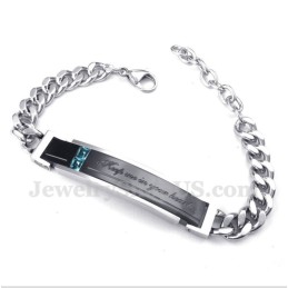 Bracciale Da Uomo In Titanio Con Diamanti Per Coppia