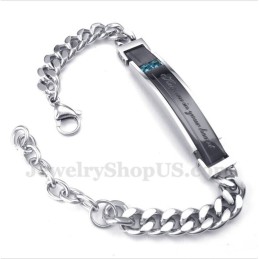 Bracciale Da Uomo In Titanio Con Diamanti Per Coppia