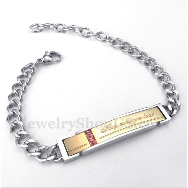 Bracciale Da Uomo In Titanio Con Diamanti Per Coppia Bracciale Da Uomo In Titanio Con Diamanti Per Coppia
