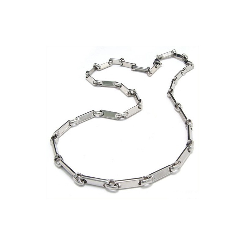 Collana Con Catena A Maglie Strette In Titanio Da 20,1 Pollici 8082 Collana Con Catena A Maglie Strette In Titanio Da 20,1 Pollici 8082