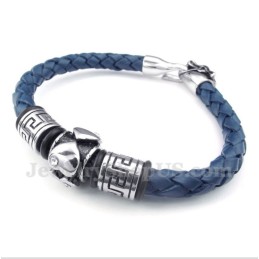 Bracciale In Pelle Di Titanio Da Uomo