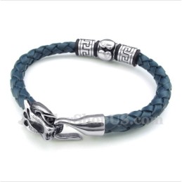 Bracciale In Pelle Di Titanio Da Uomo