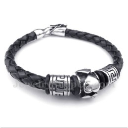 Bracciale In Pelle Di Titanio Da Uomo