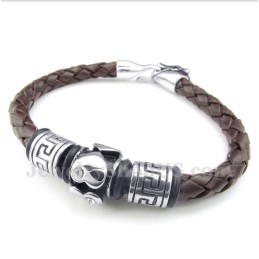 Bracciale In Pelle Di Titanio Da Uomo