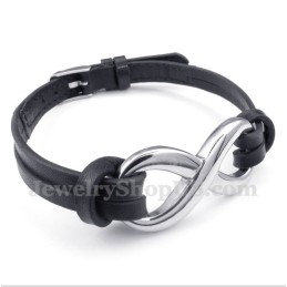 Bracciale In Pelle Di Titanio Da Uomo