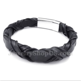 Bracciale In Pelle Di Titanio Da Uomo