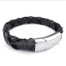 Bracciale In Pelle Di Titanio Da Uomo