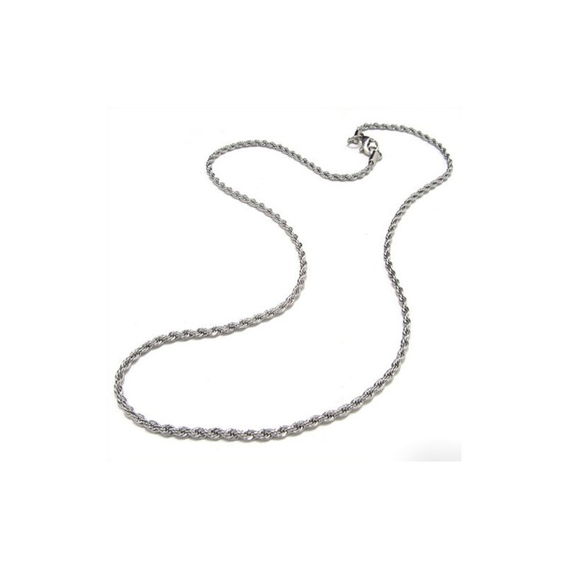 Collana Con Catena In Titanio Da 20,1 Pollici Con Onde Delicate Collana Con Catena In Titanio Da 20,1 Pollici Con Onde Delicate