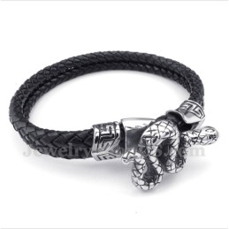 Bracciale In Pelle Di Titanio Da Uomo