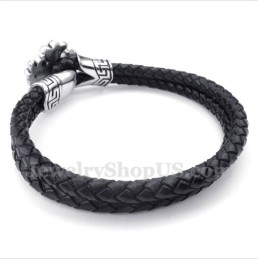Bracciale In Pelle Di Titanio Da Uomo