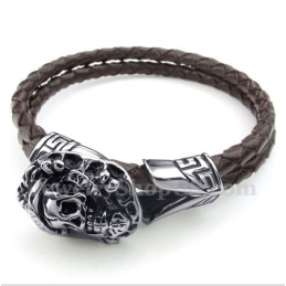 Bracciale In Pelle Di Titanio Da Uomo