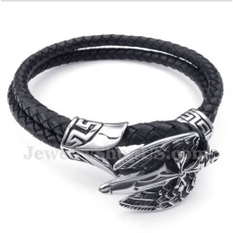 Bracciale In Pelle Di Titanio Da Uomo