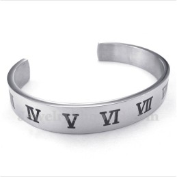 Bracciale Da Uomo In Titanio Con Numeri Romani